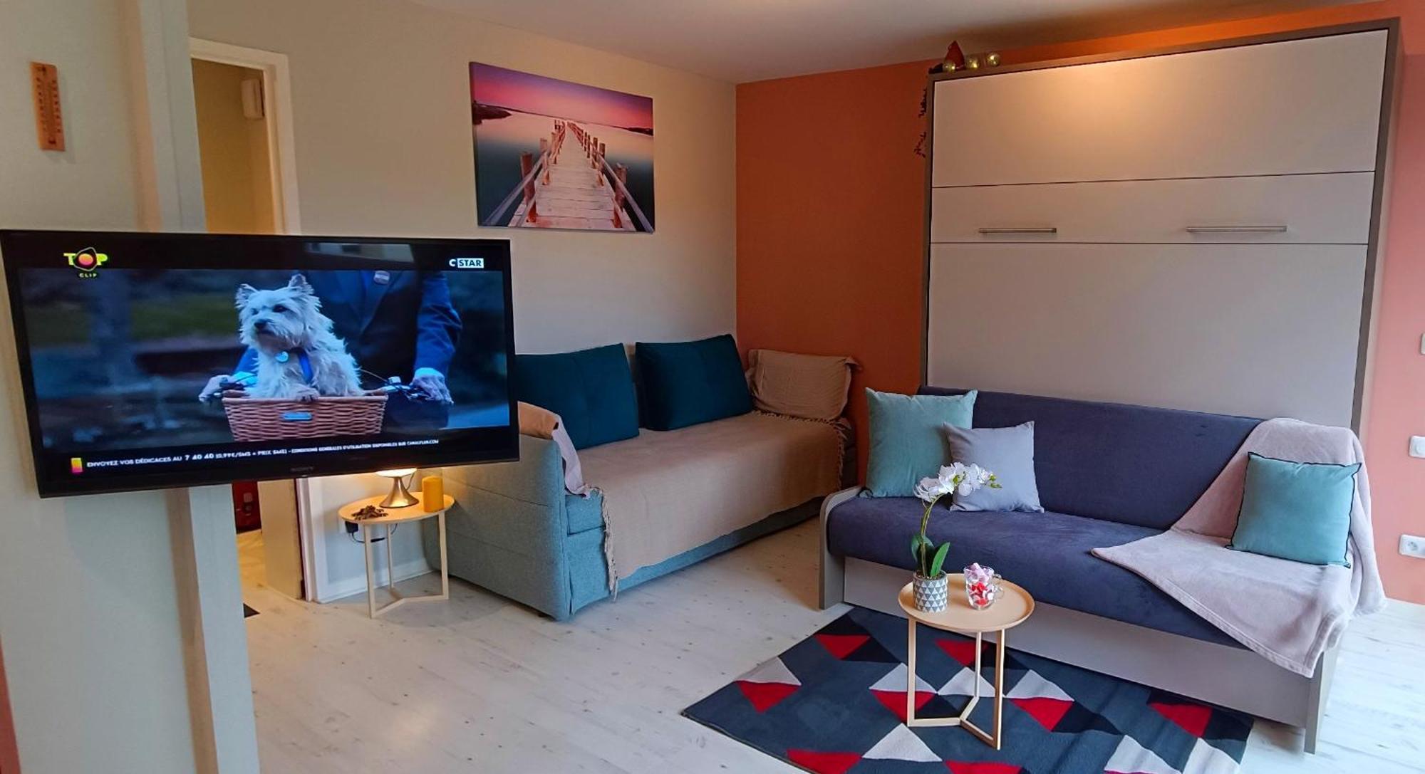 Studio Proche Plage - Parking Gratuit Et Prive - Terrasse Et Petit Jardin Cloture 库尔瑟勒·苏尔·梅尔 外观 照片