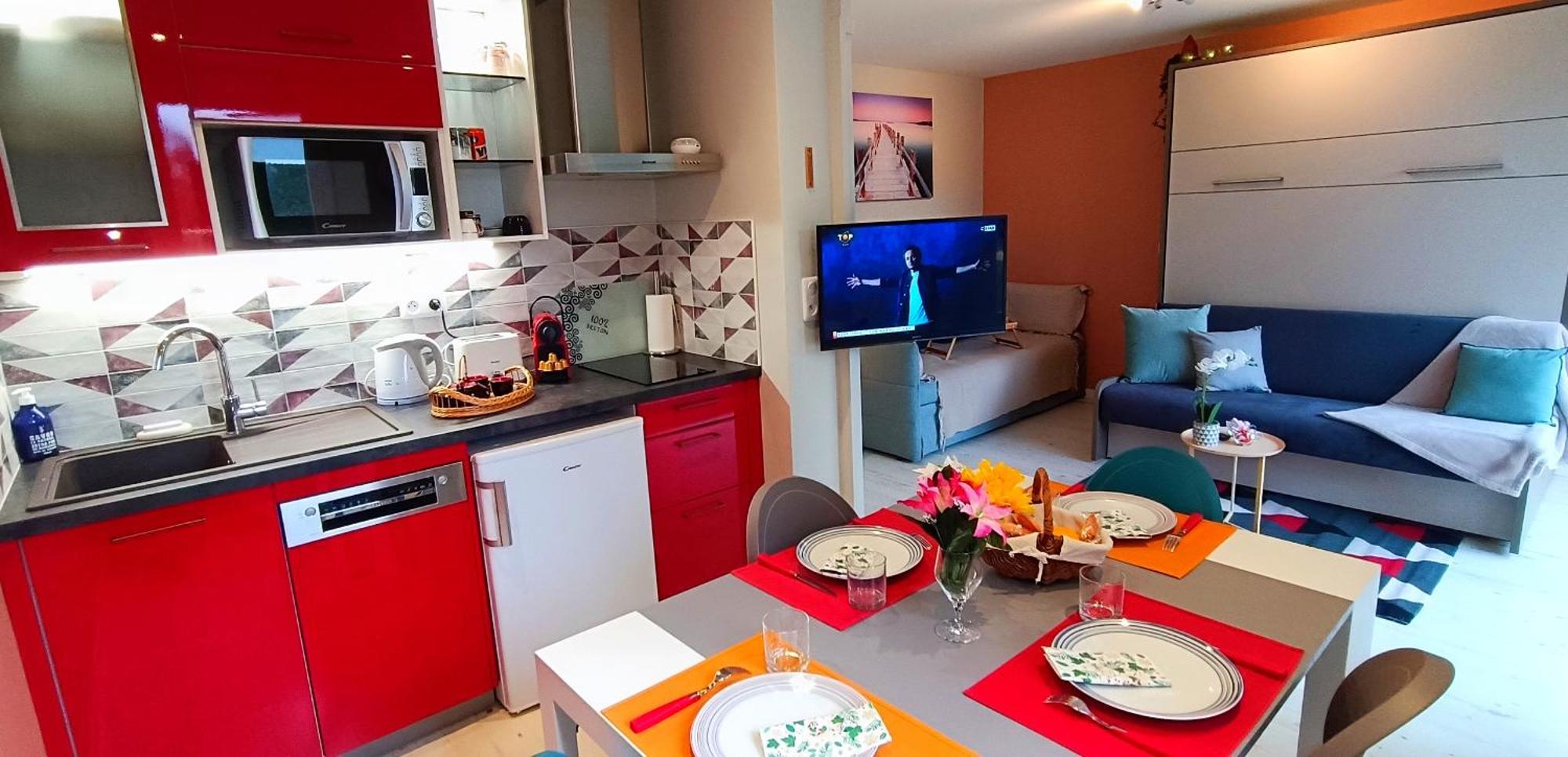 Studio Proche Plage - Parking Gratuit Et Prive - Terrasse Et Petit Jardin Cloture 库尔瑟勒·苏尔·梅尔 外观 照片