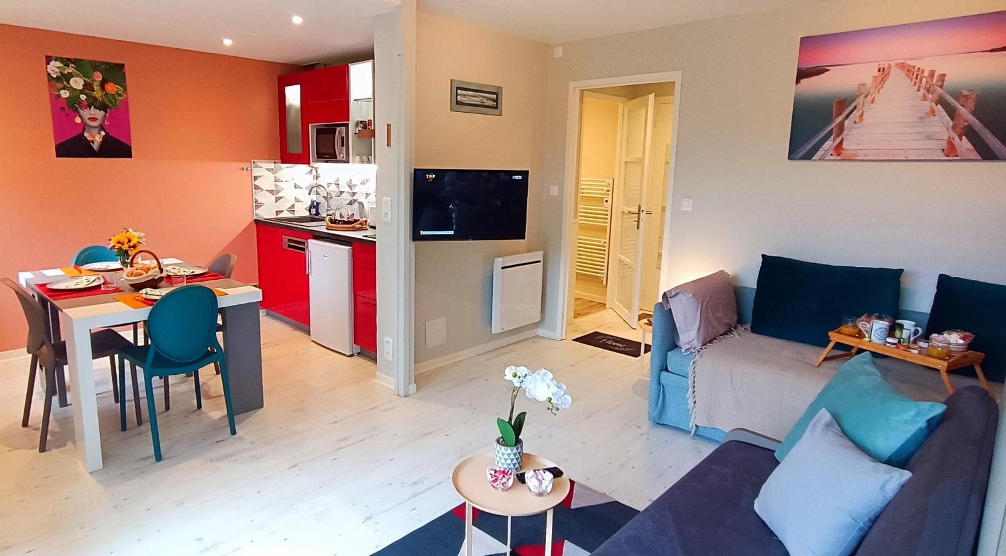 Studio Proche Plage - Parking Gratuit Et Prive - Terrasse Et Petit Jardin Cloture 库尔瑟勒·苏尔·梅尔 外观 照片