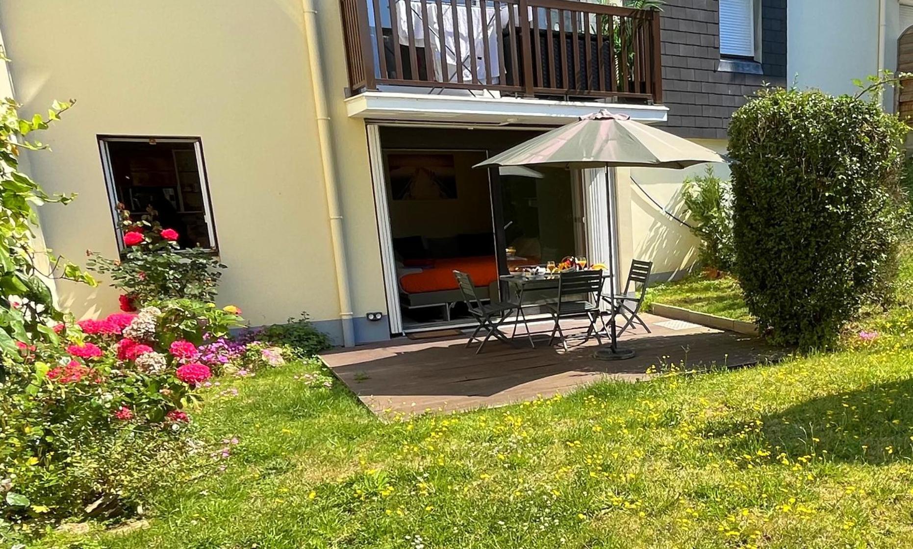 Studio Proche Plage - Parking Gratuit Et Prive - Terrasse Et Petit Jardin Cloture 库尔瑟勒·苏尔·梅尔 外观 照片